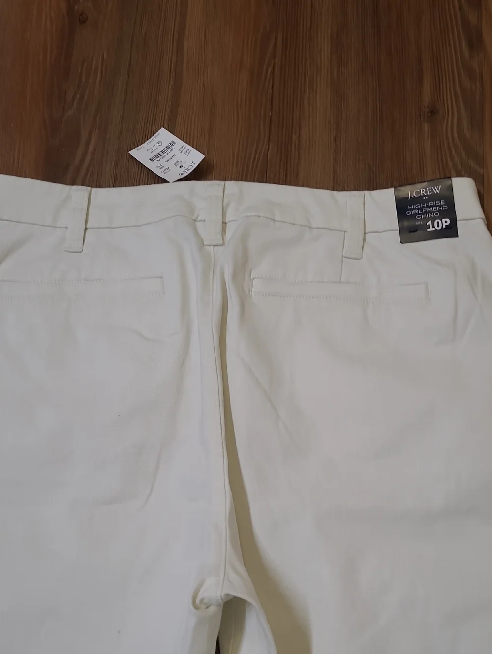 J.‎ Crew women,s's Cream Chino Pants for women,s size 10p new.
